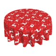 thumbnail image 1 of MesaSe Merry Christmas  Tablecloth 60 Inch，Winter Snowflake Decorative  Table Cloth with Dust-Proof Wrinkle Resistant for Home Kitchen Dining Room Patio Outdoor Picnic Party, 1 of 10