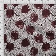 thumbnail image 4 of oneOone Tissu Polyester Spandex Marron Tropical Projets de Couture Tissu Imprimé au Mètre 56 Pouces de Large, 4 of 4