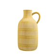 thumbnail image 1 of Ceramic Flower Vase，Handmade Vertical Stripes Painted Vase，Rustic Home Decor  for Fireplace Kitchen Living Room Centerpieces, 1 of 10