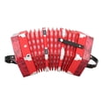 thumbnail image 2 of Concertina Instrument, Concertina Accordion, With Adjustable Hand Strap Anglo-Style Portable For Toddlers Adults Children Beginner Red, 2 of 8