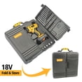 thumbnail image 3 of MasterSpec 92-Piece Power Tool Kit 18V Cordless Hammer Drill Screw Flap Bits Sockets Set, 3 of 13