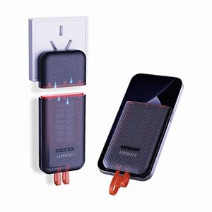 Chargeur portable séparé 45W,USB C Banque d'énergie de chargeur rapide, 5 Pack de batterie externe de sortie avec câble intégré AC Plug mural compatible avec iPhone Ordinateur portable Android Téléphone cellulaire (noir) …