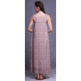 thumbnail image 3 of Bimba Robe de Nuit en Rayonne pour Femmes Maxi Imprimée Tenue de Sommeil Robe de Nuit-3x, 3 of 5