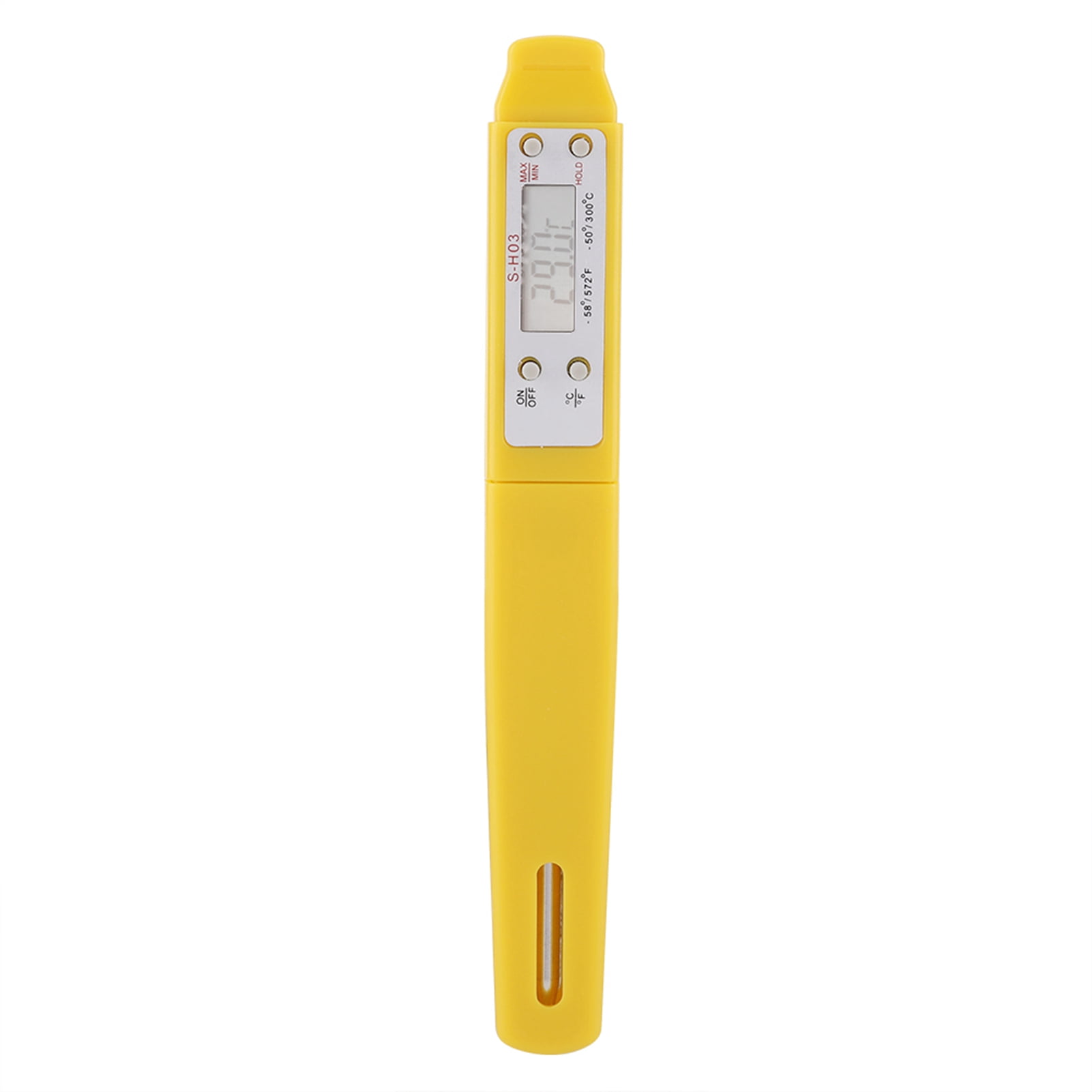 Thermomètre Alimentaire, 1Pc Lecture Instantanée Thermomètre Alimentaire Numérique Cuisine Cuisson BBQ Sonde De Viande(Jaune)