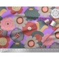 thumbnail image 2 of Soimoi Rayon Fabric Flower Artistic Print Fabric by the Yard 42 Inch Wide, 2 of 3