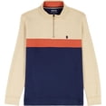 thumbnail image 2 of Izod Ls Perfrmnce Fleece Colorblock¼ Zip, 2 of 5