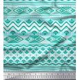 thumbnail image 1 of Soimoi Cotton Cambric Fabric Aztec Geometric Print Fabric by The Yard 56 Inch Wide, 1 of 3