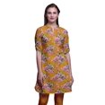 thumbnail image 1 of Bimba Kurtis Indiennes Courtes pour Femmes Tunique Imprimée Chemise à Manches Roulées, 1 of 6