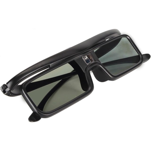 Active Shutter 3D Glasses, 144Hz Refresh Rechargeable 3D Glasses for DLP L Ink 3D Projector, 1080P Glasses Wearable by Myopic People with Long Battery