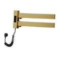 thumbnail image 1 of veasfak Electric Heated Towel Rack Wall Mounted Warming Rack for Shower Bathroom SPA gold, 1 of 9