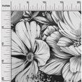 thumbnail image 2 of oneOone Rayon Gray Fabric Florals Fabric For Sewing Printed Craft Fabric By The Yard 56 Inch Wide, 2 of 4