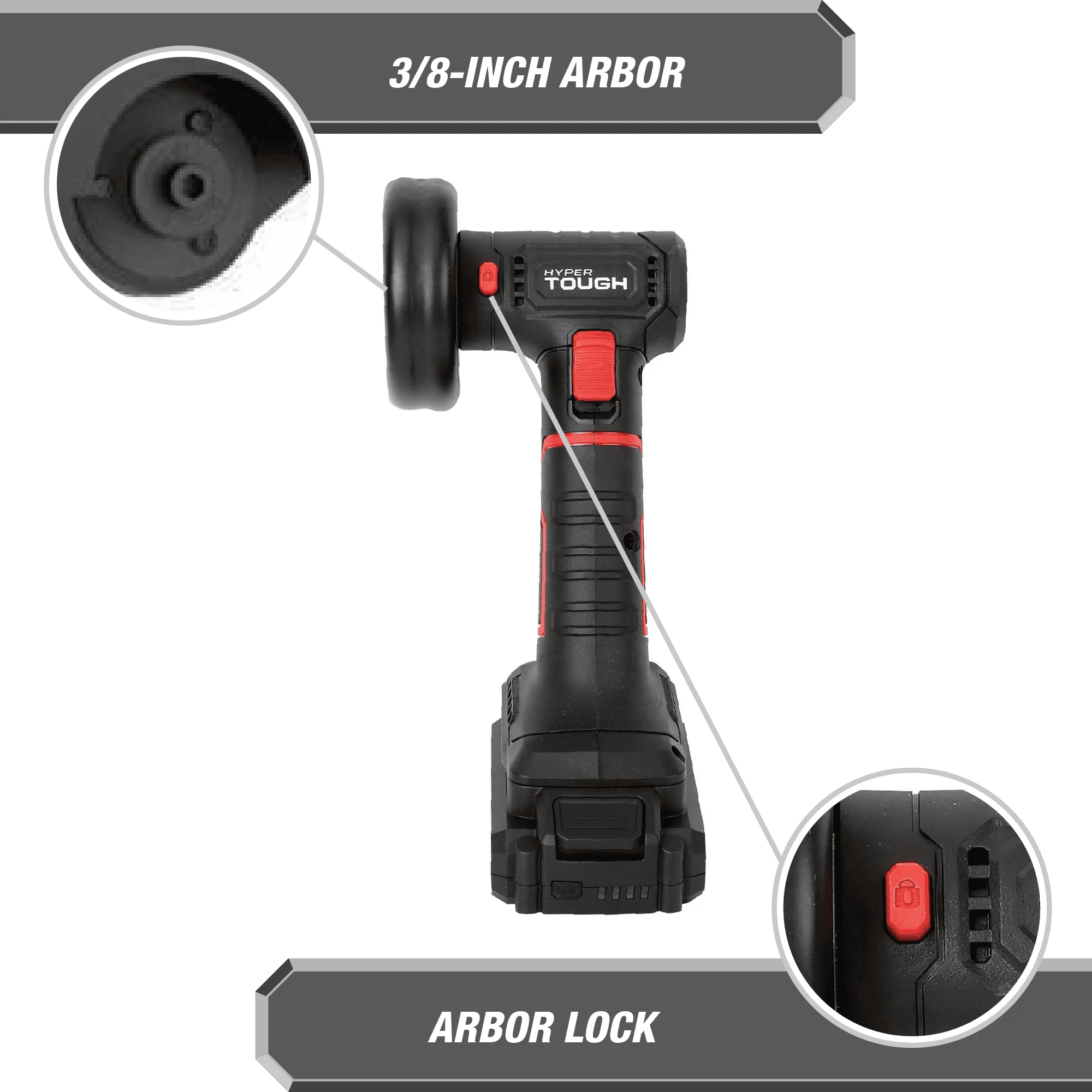 Outil de découpe sans fil Hyper Tough 20V Max sans balais avec batterie lithium-ion 1,5 Ah et chargeur