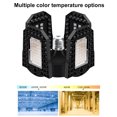 thumbnail image 4 of LED Garage Light E27 Folding Transformer Garage Light 100W High Power Industrial Lighting Light Quad Leaf, 4 of 5