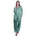 thumbnail image 1 of Moomaya Ensemble de Pyjama à Manches Longues et Shorts pour Femmes, Pyjama en Satin à Boutons pour Femmes, 1 of 6