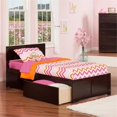 thumbnail image 2 of Leo & Lacey Twin XL Platform Bed with Footboard & Storage Drawers in Espresso, 2 of 3