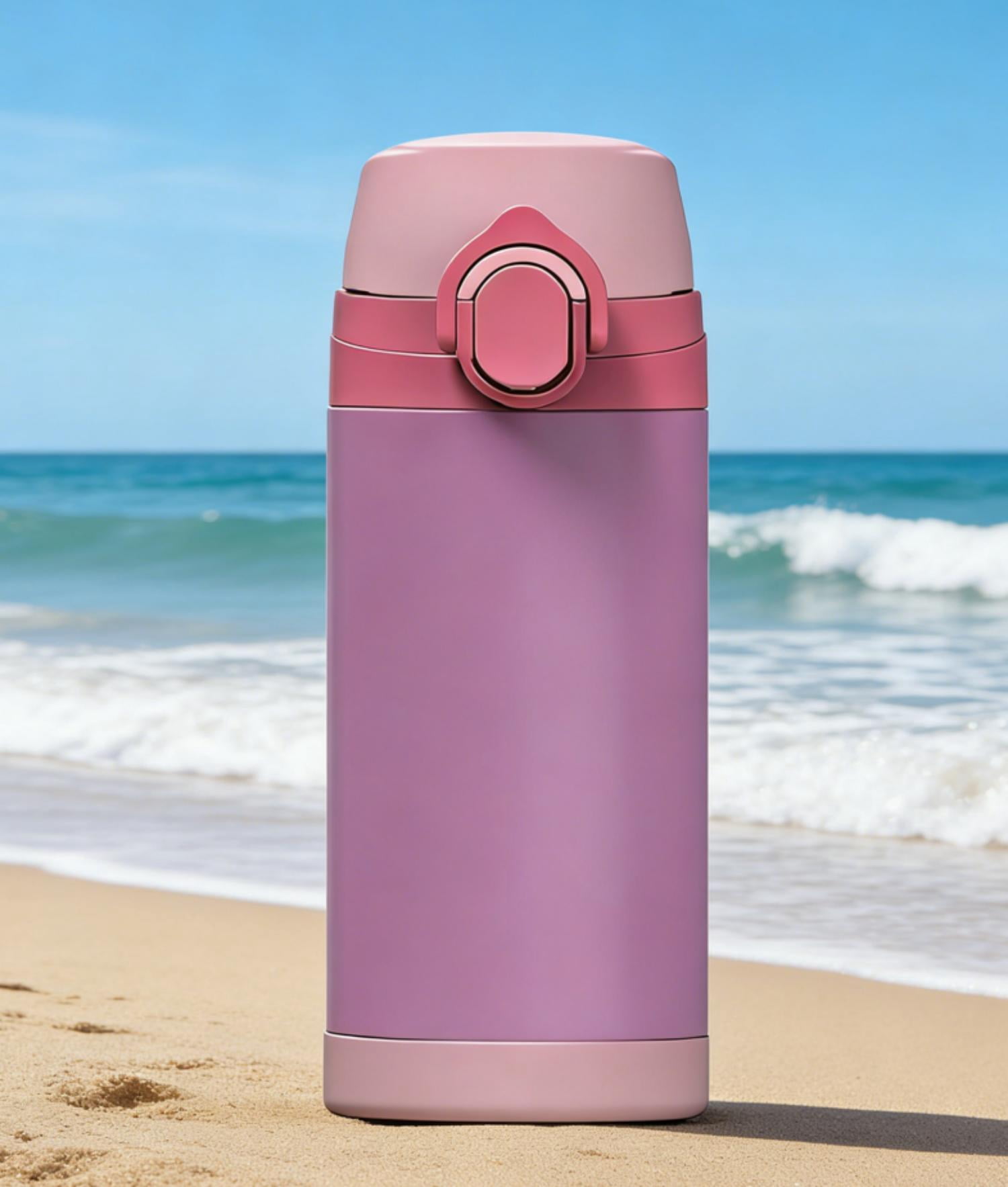 Mainstays enfants rose 12oz (355mL) en acier inoxydable isolé tasse pour filles, double mur SS304 tasse réutilisable, coupe de voyage résistante aux fuites