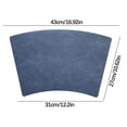 thumbnail image 3 of fheaev Hotel Restaurant Placemats Leather Dining Placemats Fan-shaped Western-style Placemats European-style Heat Table Mats Leather Patterned Placemats, 3 of 5