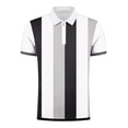 thumbnail image 4 of HKEJIAOI Men's Shirts Short Sleeve Performance Slim Fit Zip T-Shirts for Sports, 4 of 5