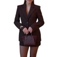thumbnail image 2 of Elegant Women'S Wedding Suit Blazer: Single Breasted Button Formal Jacket Coat Suit Jacket S, 2 of 9