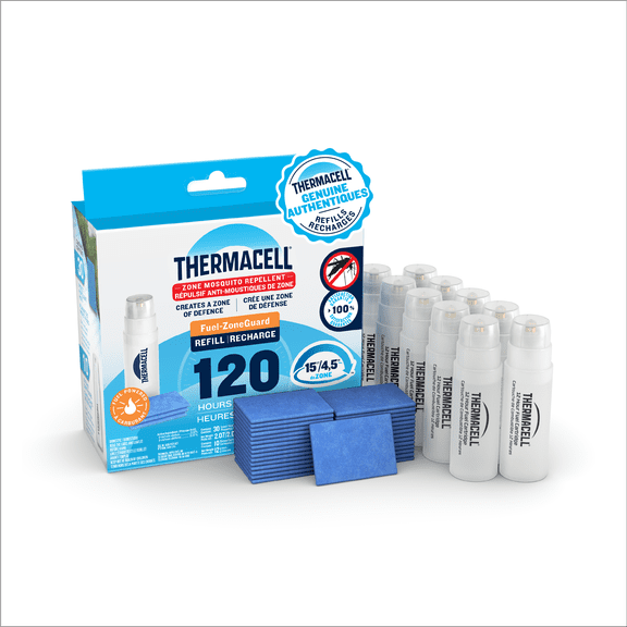 Recharge de répulsif à moustiques Thermacell Fuel‑ZoneGuard à combustible – paquet de 120 heures