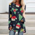 thumbnail image 1 of Hauts d'Été Mignons pour Femmes Imprimé Décontracté de Noël Manches Longues Col Rond Blouses pour Femmes en Solde, 1 of 5