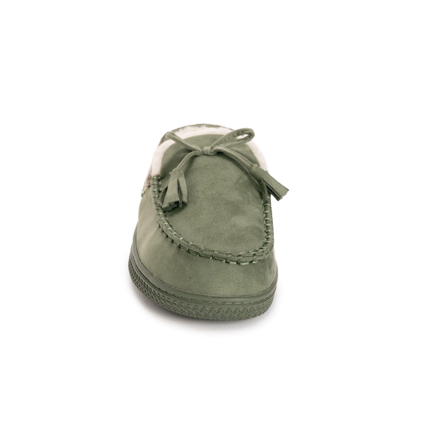MUK LUKS Chaussons mules style bateau pour femmes, olive, tailles 5-10
