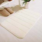 ZZkhGO Absorbent Memory Foam Bath Mat, Soft Non-Slip Shower Rug, Microfiber Floor Mat for Bathroom Bedroom