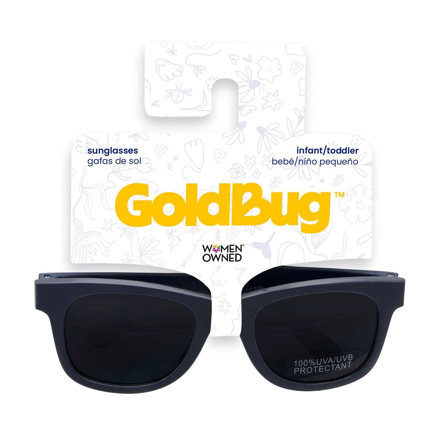 GoldBug Baby Sunglasses for Boys and Girls, Infant and Toddler, Pink