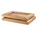 thumbnail image 3 of Rustic Wooden Picture Frame 5x7 Inch - Set of 2- Natural Distressed Wood with Real Glass for Wall and Table Top Display - Walnut, 3 of 7