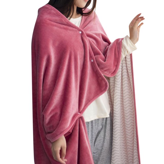Blanket Doublelayer Tartan Lady Winter Scarf Wrap Multifunction Plaid Warm Shawl Home Textiles Multipurpose Blanket Soft Breathable Machine Washable All-Season Throw Blanket for Hot Sleepers