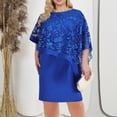 thumbnail image 4 of Styesk Dresses for Women Women's Plus-size Embroidered Short-sleeved Ruffled Dress, 4 of 9