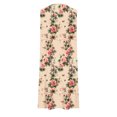 thumbnail image 4 of Ovzne Robes pour Femmes Robe de Plage pour Femmes Imprimé Sans Manches Col Rond Aguichant Élégante Boîte de Nuit Fête Tunique Mini Robes Robe Décontractée Vacances Robe d'Été Imprimée Liquidation, 4 of 7