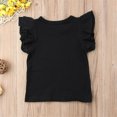 thumbnail image 2 of EYIIYE Baby Girl Ruffle Sleeve T-Shirt Top Basic Tee Summer Outfit, 2 of 4