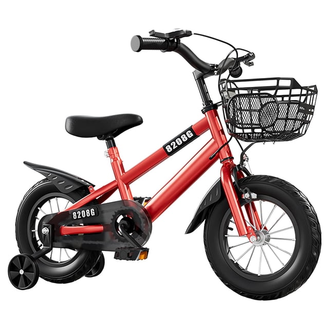 Vélo pour Enfants Bicyclette pour Filles de 3 à 7 Ans avec Petites Roues Panier Bicyclette pour Enfants