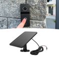 thumbnail image 1 of Solar Panel for Security Camera, 5V 10W Continuous Solar Power Supply, IP66 Waterproof Solar Charger with 9.8ft Cable, Compatible with  Doorbell 2K 2 3 3+ 4 Plus, 1 of 7