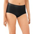 thumbnail image 1 of Bali Womens One Smooth U All Around Smoothing Brief, 6, Black Pointelle, 1 of 3