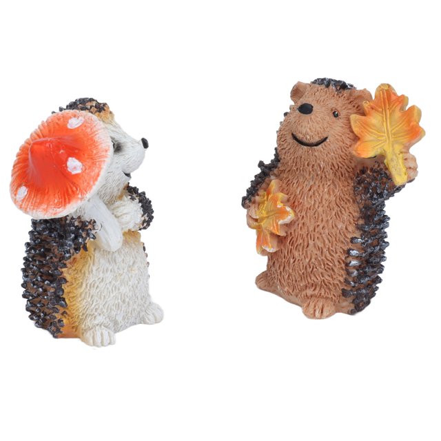 Hedgehog Figurines, Hedgehog Ornament Synthetic Resin Durable For Bedroom For Study