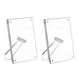 thumbnail image 4 of DOLITY 2 Pieces Acrylic Photo Picture Frame Portrait Photograph Artwork Modern Tabletop 5x7inch, 4 of 7