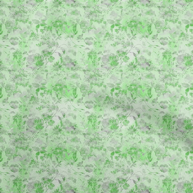 oneOone Polyester Spandex Light Green Fabric Abstract Floral Craft Projects Decor Fabric Printed By The Yard 56 Inch Wide-1ra