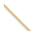 thumbnail image 1 of Diamond2Deal 22K Yellow Gold Polished 4.6 mm Solid Rolo Chain Necklace for Women 18", 1 of 3