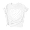 thumbnail image 2 of Babysbule Liquidation de Hauts pour Femmes Mode Femmes T-shirt à Manches Courtes Imprimé de la Saint-Valentin Hauts Graphiques Fantaisie, 2 of 3