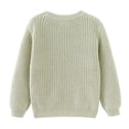thumbnail image 3 of MeetoTime Chandail à Manches Longues Chaud à Col Rond pour Tout-Petit Bébé, Haut Tricoté Uni pour Filles, Vêtements pour Bébé, 3 of 6
