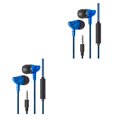thumbnail image 1 of maskred Phone Music Wired Earphone In -ear Wire Control Cellphone 3 .5mm Plug Earbuds Headset 80cm 2Set, 1 of 6