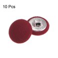 thumbnail image 3 of Unique Bargains 10pcs 24L Fabric Cloth Covered Button 15mm Round Metal Shank Sewing Buttons for Suits Dress Blouses, Caramel, 3 of 5