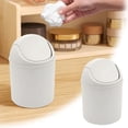 thumbnail image 2 of Mini Desktop Waste with Lid for Home and Organization in Living Room or Bedroom, 2 of 6