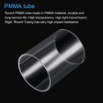 thumbnail image 4 of Unique Bargains 74mm ID 80mm OD 100mm  Clear Acrylic Pipe Rigid Round Tube for Lighting, Models, Plumbing, Crafts, 4 of 6
