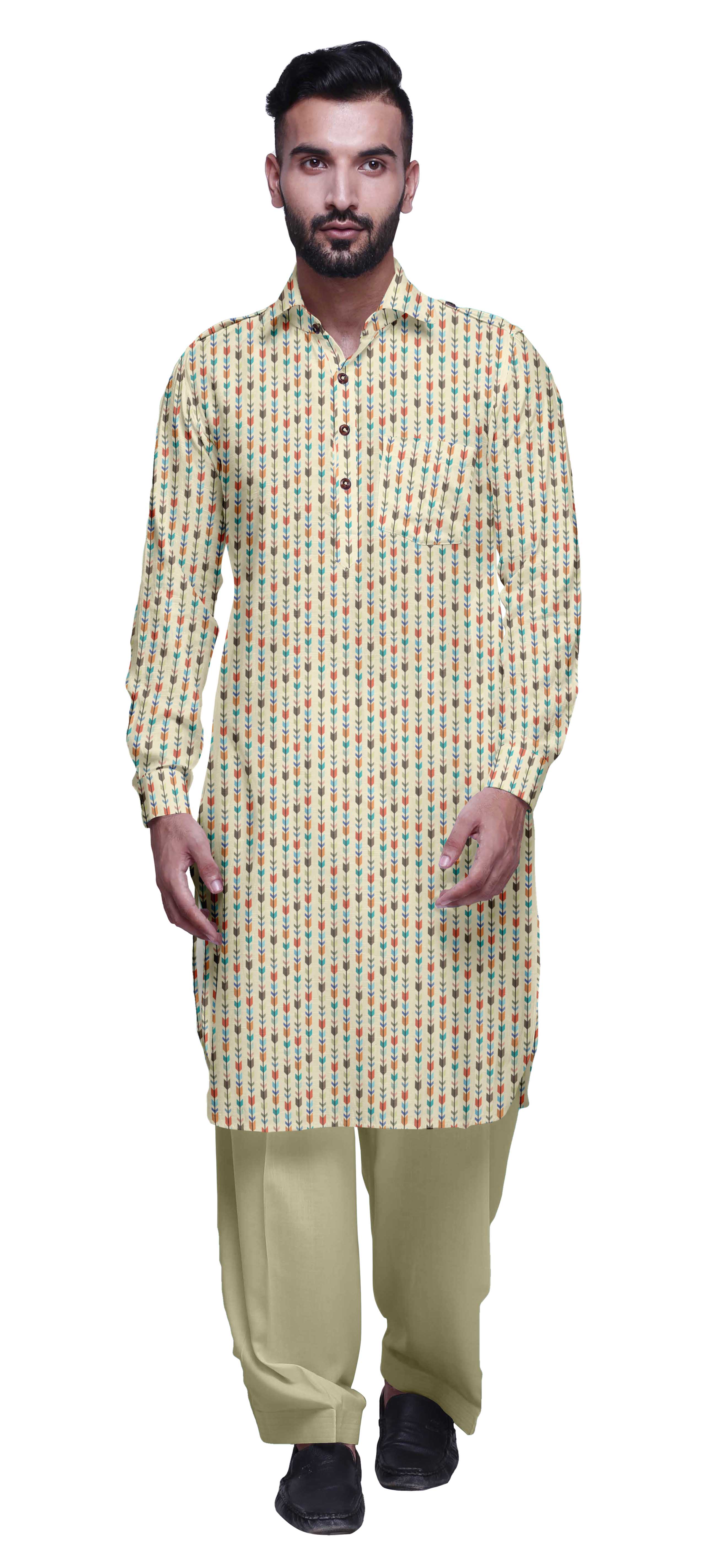 Atasi PathaniKurtaPyjama WeddingKurtaPajama For Boys Summer Clothing
