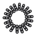 thumbnail image 2 of 300Pcs Fastener Tent Guy Line Runners Guyline Rope Lock Tensioner Camping Caravan Rope Fixing Buckle Adjustment Buckle,300 x Tent accessories,black, 2 of 8