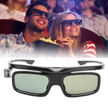 Active Shutter Glasses, Lasting High Light Transmission Professional 3D Glasses Lightweight for 3D Projectors GL1800