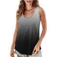 thumbnail image 1 of UPPADA Camisoles d'Été pour Femmes à Imprimé Floral, Col Ras du Cou, Sans Manches, Chemises Décontractées à Ourlet Fluide, Jolis T-Shirts, Chemises Coupe Ample, Hauts Confortables Multicolores, 3TG, 1 of 7